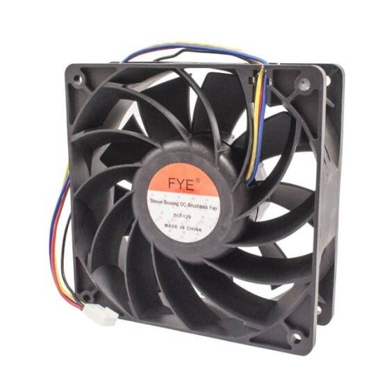 FYE 12V DC Fan 120x120x38mm - 4 Kablolu - 1