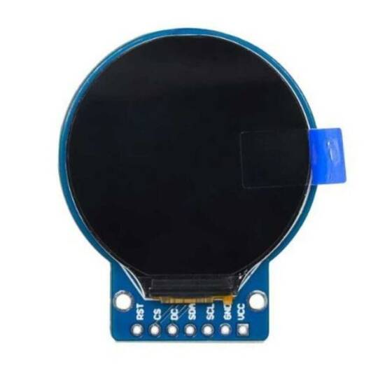 GC9A01 1.28'' 240x240 Oled Grafik Lcd Ekran - Yuvarlak PCB - 2