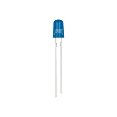 Geniş Açılı 3V 20mA 3mm Mavi Led 18mm Bacak Uzunluğu - 1