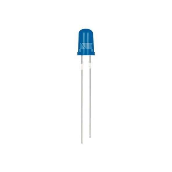 Geniş Açılı 3V 20mA 3mm Mavi Led 18mm Bacak Uzunluğu - 1