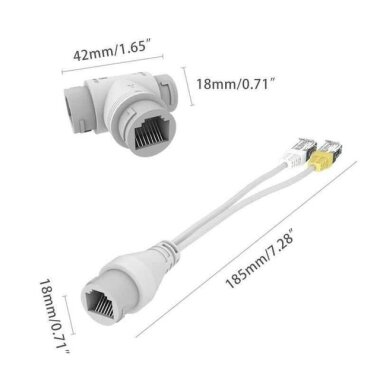 GNT-5313AB PoE Splitter - RJ45 3 Yollu Ayırıcı - 2