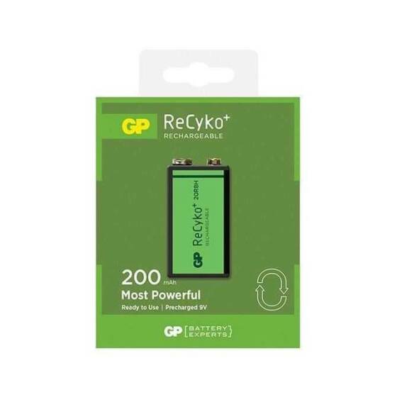 GP ReCyko+ 9V 200mAh Şarj Edilebilir Pil - 1