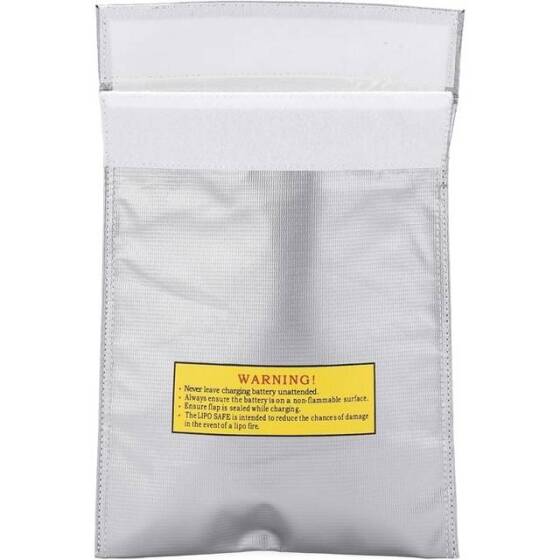Gümüş Lityum Pil Patlamaya Dayanıklı Çanta/Koruma Çantası Boyutu: 180x230mm - 1
