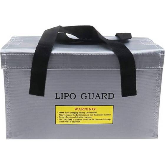 Gümüş Lityum Pil Patlamaya Dayanıklı Çanta/Koruma Çantası Boyutu: 260x130x150mm - 1