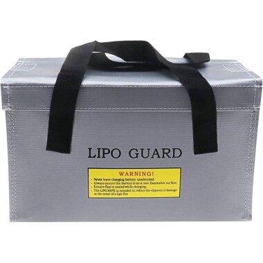 Gümüş Lityum Pil Patlamaya Dayanıklı Çanta/Koruma Çantası Boyutu: 260x130x150mm - 2