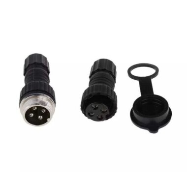 GX-16 4 Pin Su Geçirmez Mike Konnektör - Görsu Elektronik