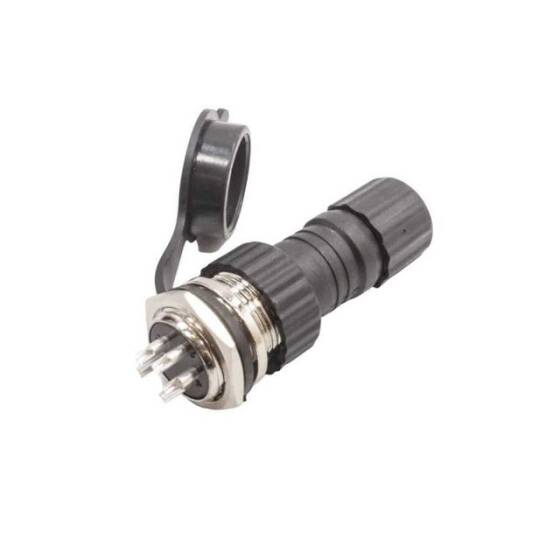 GX-16 5 Pin Su Geçirmez Mike Konnektör - Panel Tipi - 1