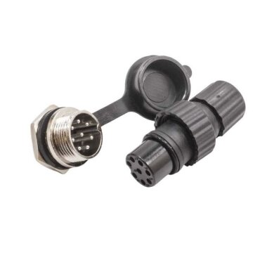 GX-16 8 Pin Su Geçirmez Mike Konnektör - Panel Tipi - 2