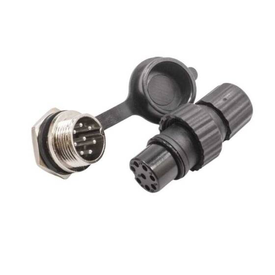 GX-16 8 Pin Su Geçirmez Mike Konnektör - Panel Tipi - 2