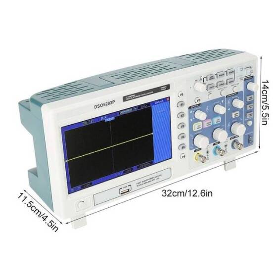 Hantek DSO5202B Dijital Osilsokop 2 Kanal 200Mhz 1GSa/s CN Fişli - 3