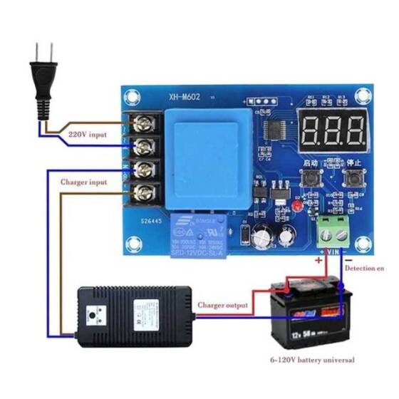 HCW-M633 3.7-120V Lityum Pil - Akü Şarj Kontrol Devresi - 3