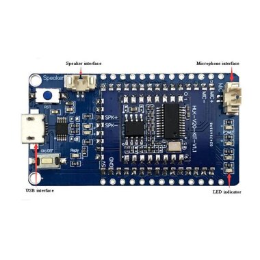 HLK-V20 Ses Tanıma Modülü Hoparlör+Mikrofon Test Kit - 2