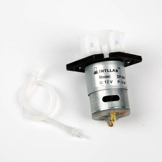 INTLLAB Tip L 12V Silikon Tüplü Sıvı Pompası ID:1mm-OD:3mm- 2-17mL/Dak. - 3