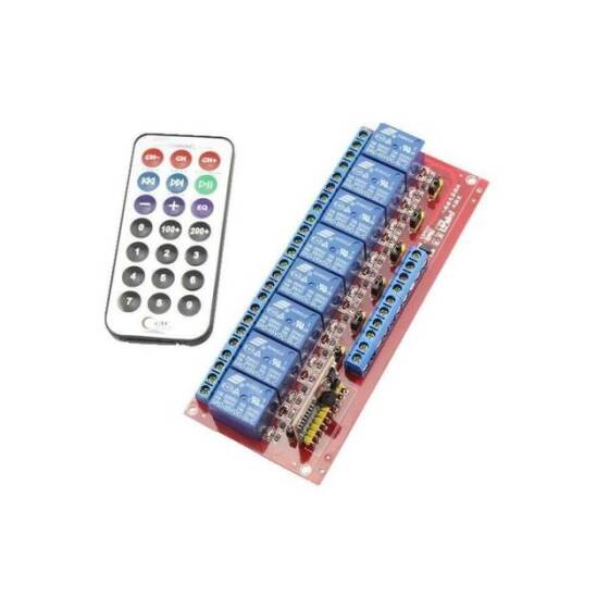 IR Kumandalı Röle Kartı 5V 8 Kanal - 1