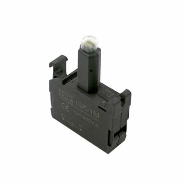 ISK-1M 220V Buton Işık Kontağı - Beyaz - ISISO