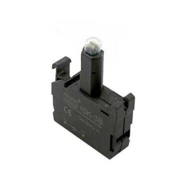 ISK-3B 24V Buton Işık Kontağı - Yeşil - 1