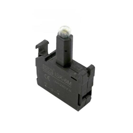 ISK-6M 220V Buton Işık Kontağı - Mavi - 1