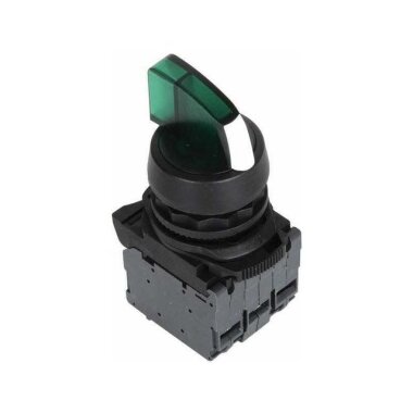 ISP-AK123B5 24V Yeşil Led Işıklı Mandal Buton - 1