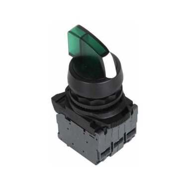 ISP-AK123M5 220V Yeşil Işıklı Mandal Buton - 1