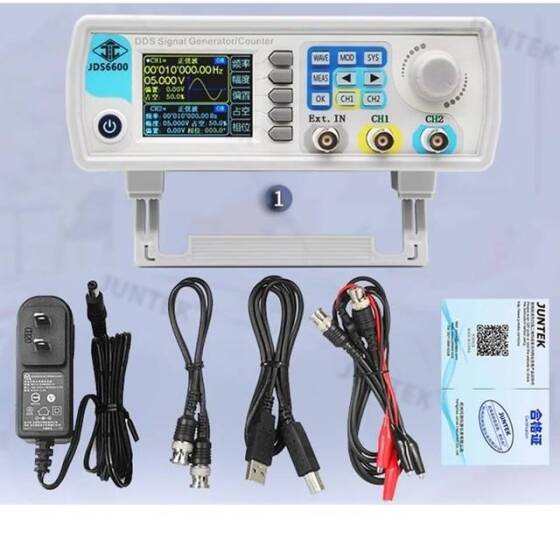 JDS-6600 30 MHz Çift Kanallı Tam CNC DDS Dalga Fonksiyonu Sinyal Jeneratörü Darbe Sinyali Kaynağı Frekans Ölçer US Fişli - 1
