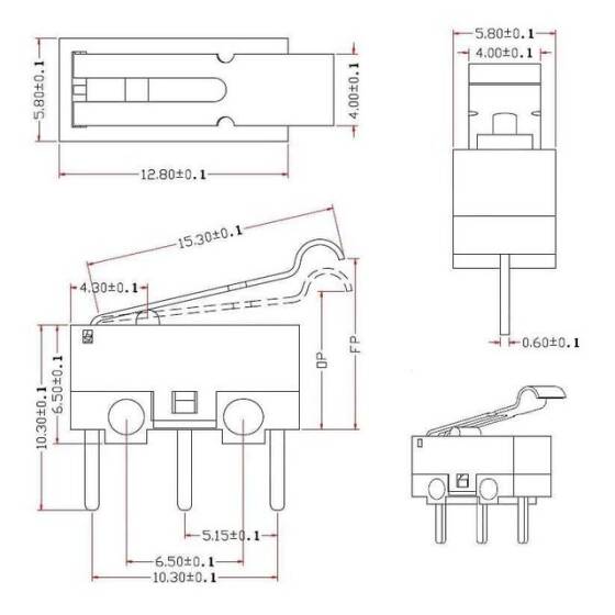 JL014 Mini Micro Switch - 2