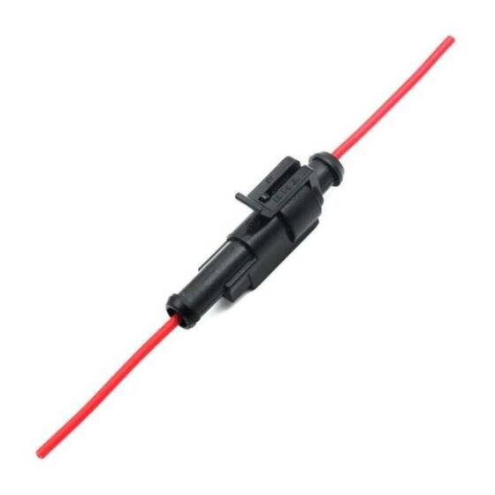 Kablolu 1 Pin Su Geçirmez Konnektör Takımı - 2