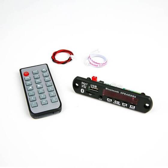 Kablosuz Bluetooth Ses Alıcı Kartı - MP3 Kod Çözücü Kartı - Pilli - 11