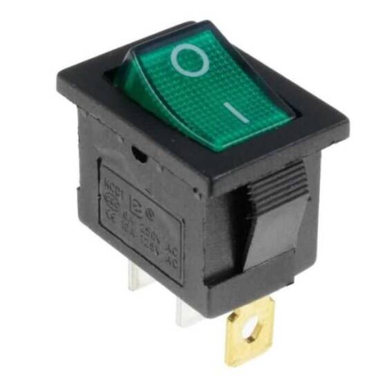 KCD1-1 Yeşil Işıklı On/Off Anahtar 3 Pin - 1