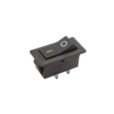 KCD3 Tekli Dar 2 Pin On/Off Anahtar - Siyah - 1