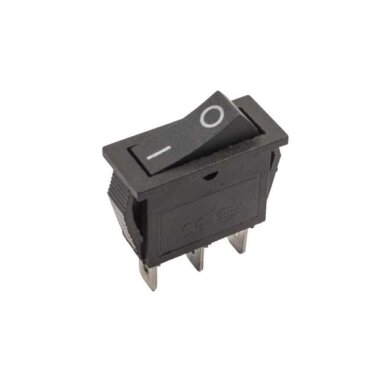 KCD3 Tekli Dar 3 Pin On/Off Anahtar - Siyah - 1