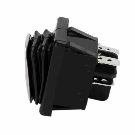 KCD4 Su Geçirmez 20A Işıklı ON-OFF Anahtar 4 Pin - Yeşil - 2