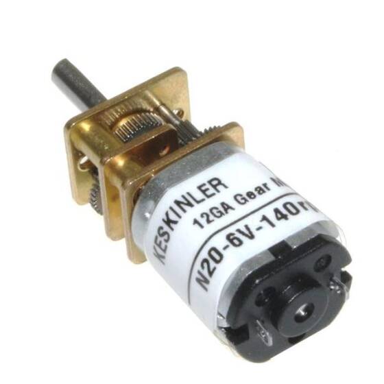 KGA12 6V 140Rpm 12mm Redüktörlü Dc Motor - 1