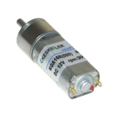 KGA16 12V 3000Rpm 16mm 1:5.75 Redüktörlü Dc Motor - Görsu Elektronik
