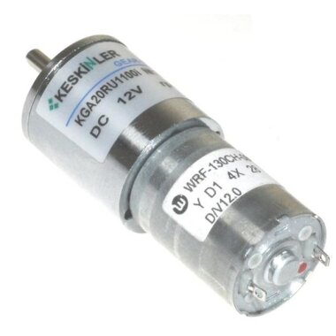 KGA20 12V 5 Rpm 20mm Redüktörlü Dc Motor - Görsu Elektronik
