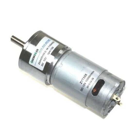 KGA42 12V 150Rpm 42mm Redüktörlü Flanşlı Uzun Dc Motor - 3