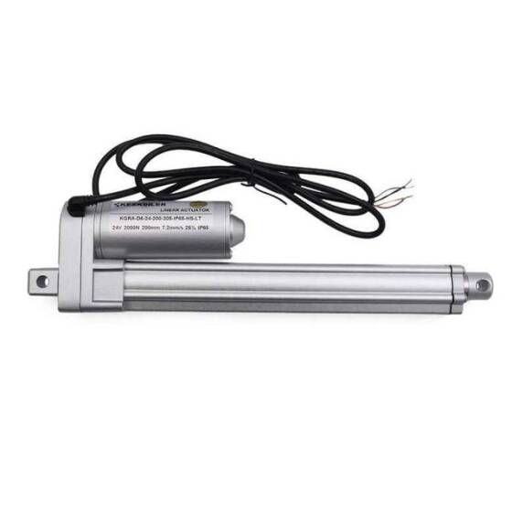 KGRA 24V 200MM 2000N IP65 Hall Sensörlü Lineer Motor - 1