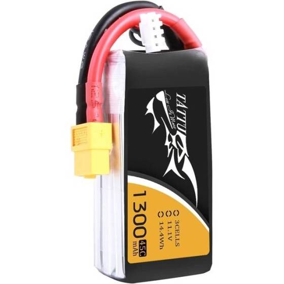 Kırmızı 1300MAH 2 S 7.4 V 25C Yüksek Güç Yüksek Kaliteli Model Uçak LIPO Pil XT60 Dişi - 1