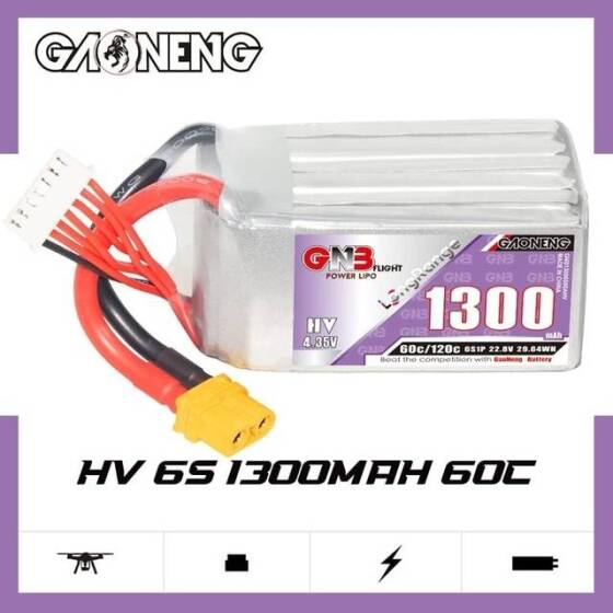 Kırmızı 1300MAH 6 S 22.2 V 25C Yüksek Güç Yüksek Kaliteli Model Uçak LIPO Pil T Dişi - 4