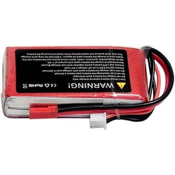 Kırmızı 1500MAH 2 S 7.4 V 25C Yüksek Güç Yüksek Kaliteli Model Uçak LIPO Pil T Dişi - 3