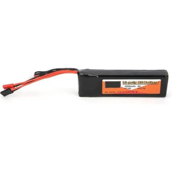 Kırmızı 2200MAH 3 S 11.1 V 35C Yüksek Güç Yüksek Kaliteli Model Uçak LIPO Pil T Dişi - 4
