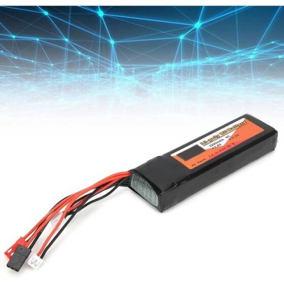 Kırmızı 2200MAH 3 S 11.1 V 35C Yüksek Güç Yüksek Kaliteli Model Uçak LIPO Pil T Dişi - 5