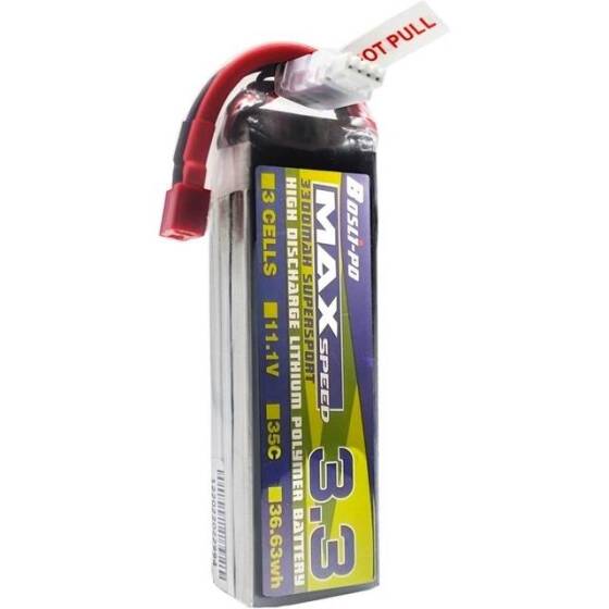 Kırmızı 3300MAH 3S 11.1V 25C Model Uçak LIPO Pil T Dişi - 1
