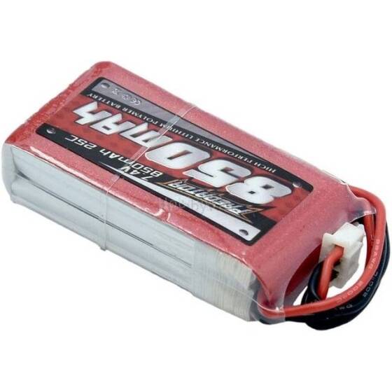 Kırmızı 850MAH 2 S 7.4 V 25C Yüksek Güç Yüksek Kaliteli Model Uçak LIPO Pil T Dişi - 3