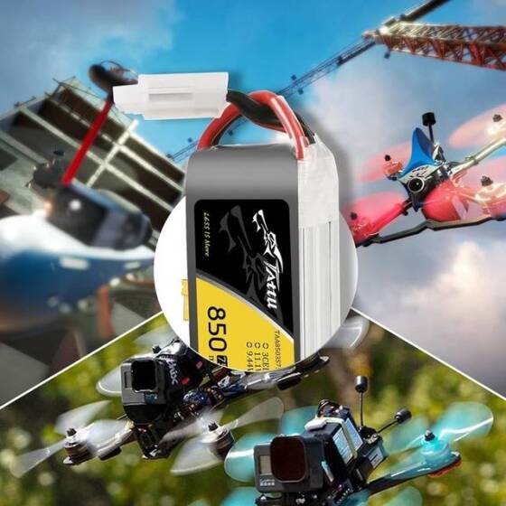 Kırmızı 850MAH 3 S 11.1 V 25C Yüksek Güç Yüksek Kaliteli Model Uçak LIPO Pil JST Dişi - 5