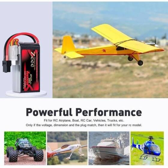 Kırmızı 850MAH 4 S 14.8 V 25C Yüksek Güç Yüksek Kaliteli Model Uçak LIPO Pil T Dişi - 4