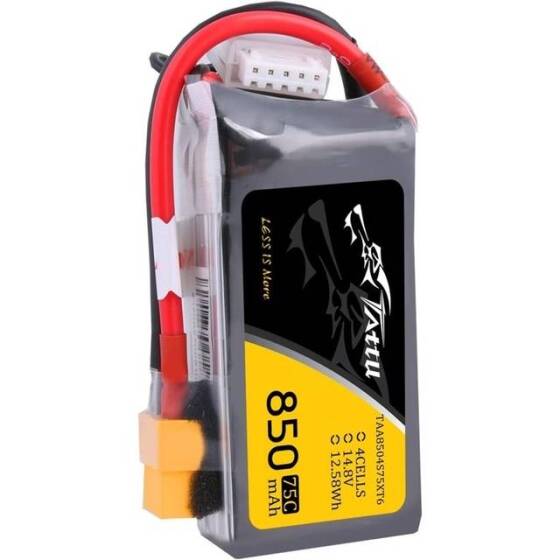 Kırmızı 850MAH 4 S 14.8 V 25C Yüksek Güç Yüksek Kaliteli Model Uçak LIPO Pil XT60 Dişi - 1