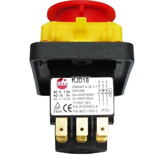 KJD18 6 Pin Su Geçirmez Elektromanyetik Buton - 3