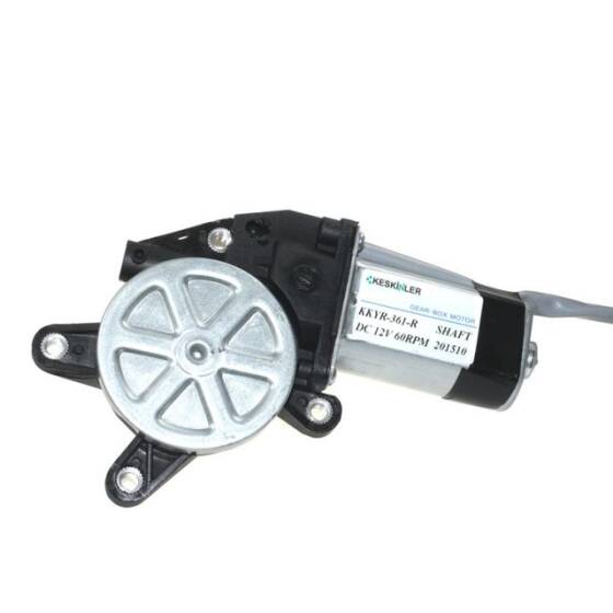KKYR-R 12V DC 60RPM Şaftlı Sağ Cam Kaldırma Motoru - 1