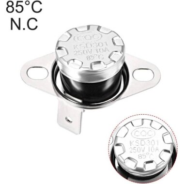 KSD301 85 Derece Normal Kapalı NC Sıcaklık Kontrollü Anahtar Termostat 250V 10A - 4