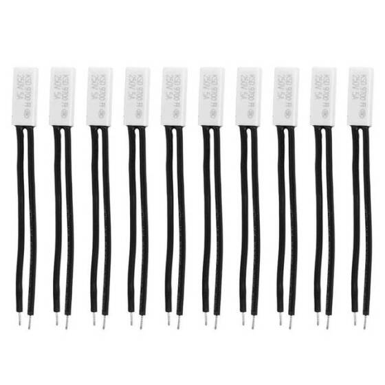 KSD9700/BK05 - BB1D 5A 250V Plastik Termostat - 115 Derece Normalde Açık - 1